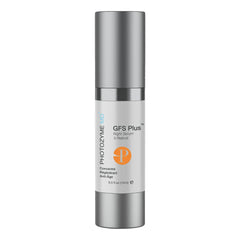 Photozyme GFS Plus Night Serum bottle for smoother, more even-toned skin.