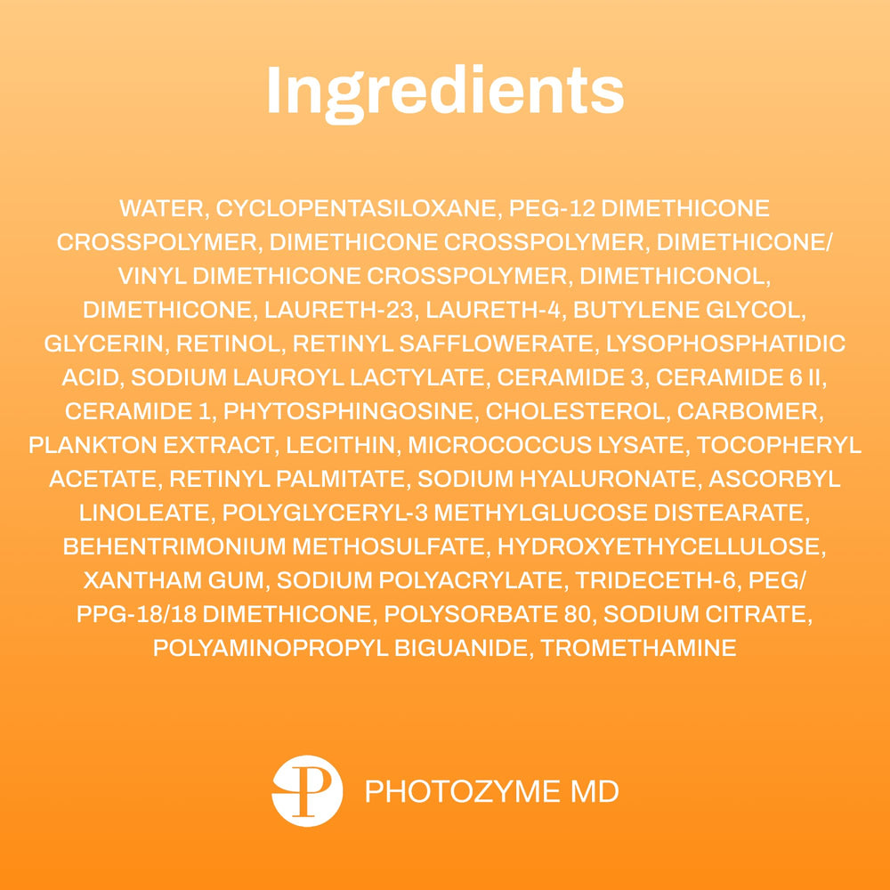 Photozyme GFS Plus sun damage reduction visualization for improved tone.