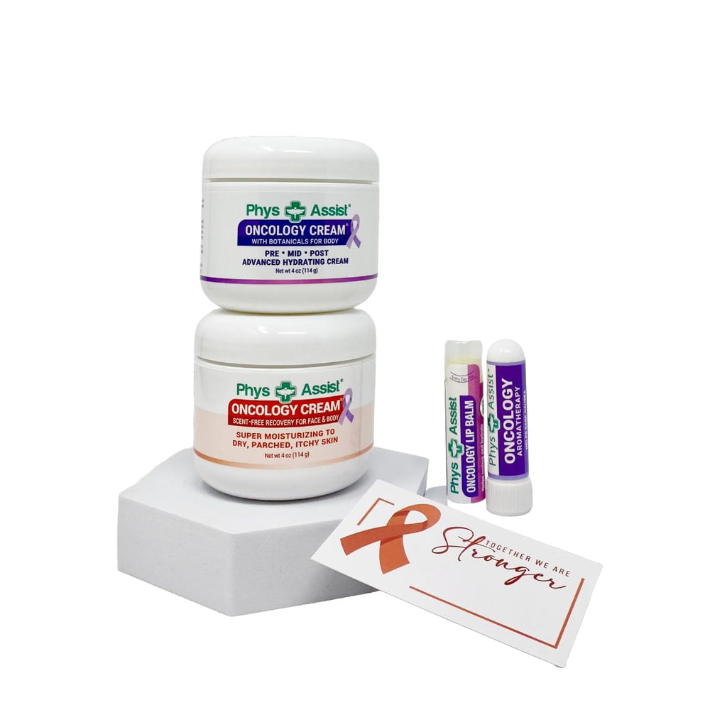 PhysAssist comfort kit face and body cream hydrates dry skin during treatments