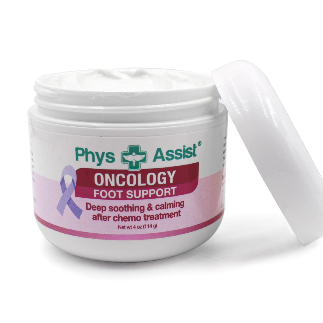 PhysAssist creme-pieds apres-chemotherapie: effet rafraîchissant et non gras.