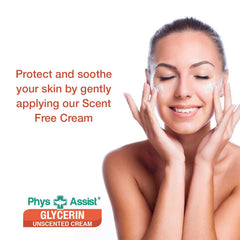 PhysAssist glycerin cream close-up highlighting jojoba and almond oils