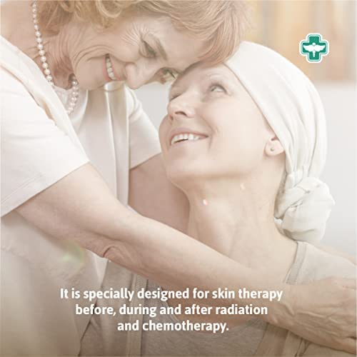 Applying PhysAssist Oncology Cream from chin to toe for hydrated skin.
