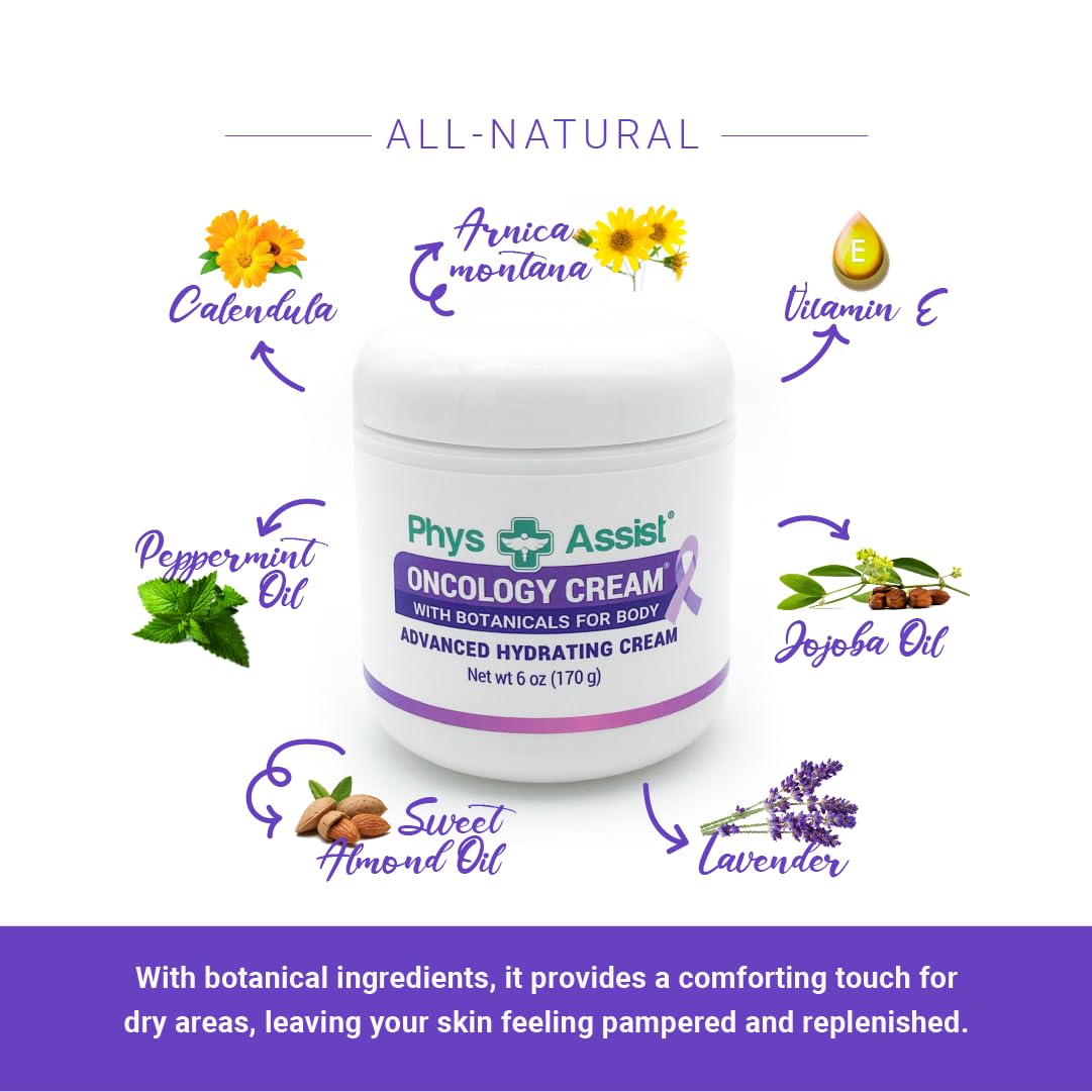 Label detail of PhysAssist Oncology Cream indicating fragrance-free formulation.
