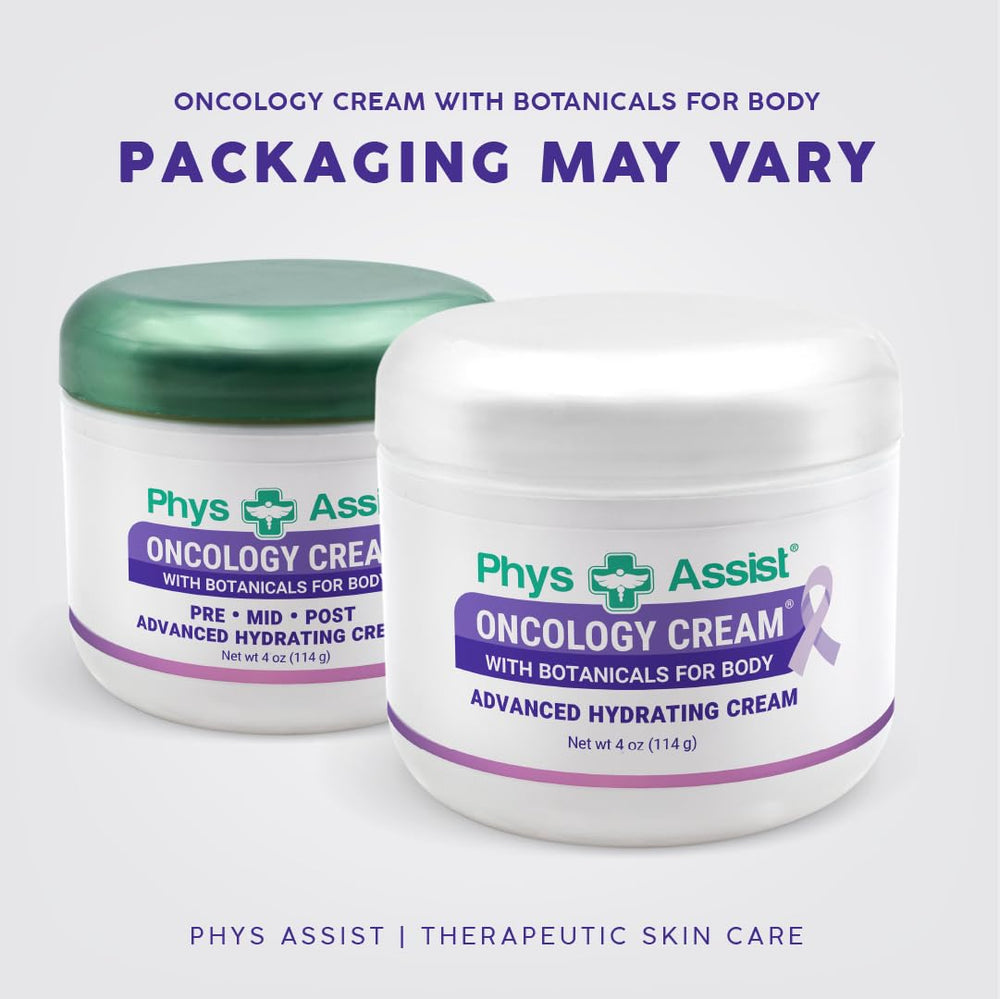 PhysAssist Oncology Cream texture close-up highlights hydrating relief for dry skin