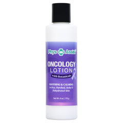 PhysAssist Oncology Lotion bottle on a shelf showing hydrating care for stressed skin.