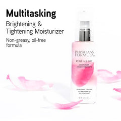 Physicians Formula pearluminous texture close-up highlighting brightening and skin-refining effect.
