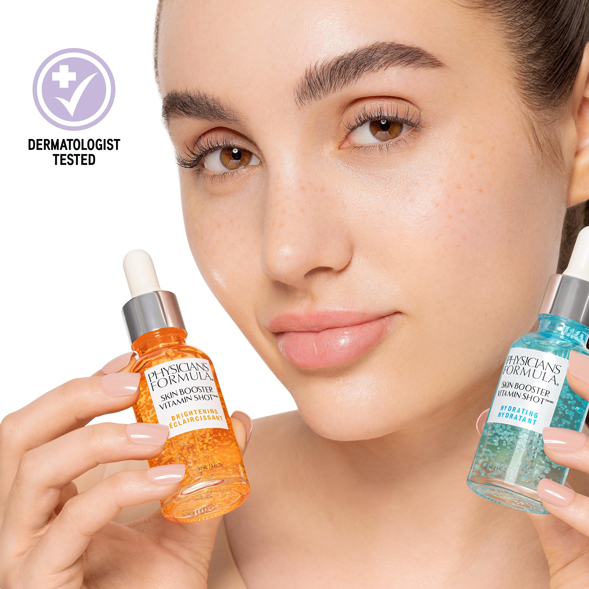 Physicians Formula sensitive skin care label suggests mild, fragrance-free safety.