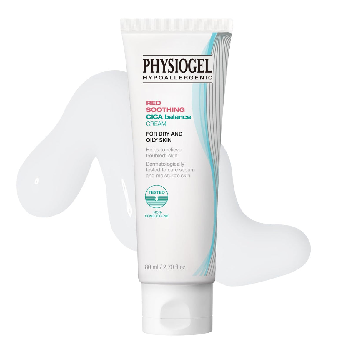 Physiogel Moisturizer Cream bottle front showing a lightweight hydration feel for sensitive skin.