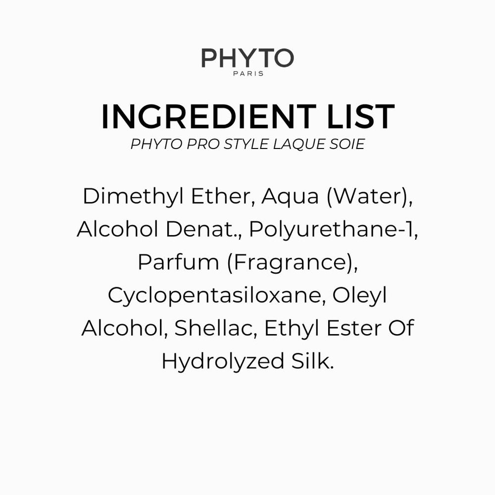 PHYTO PRO STYLE Laque Soie hair held naturally.