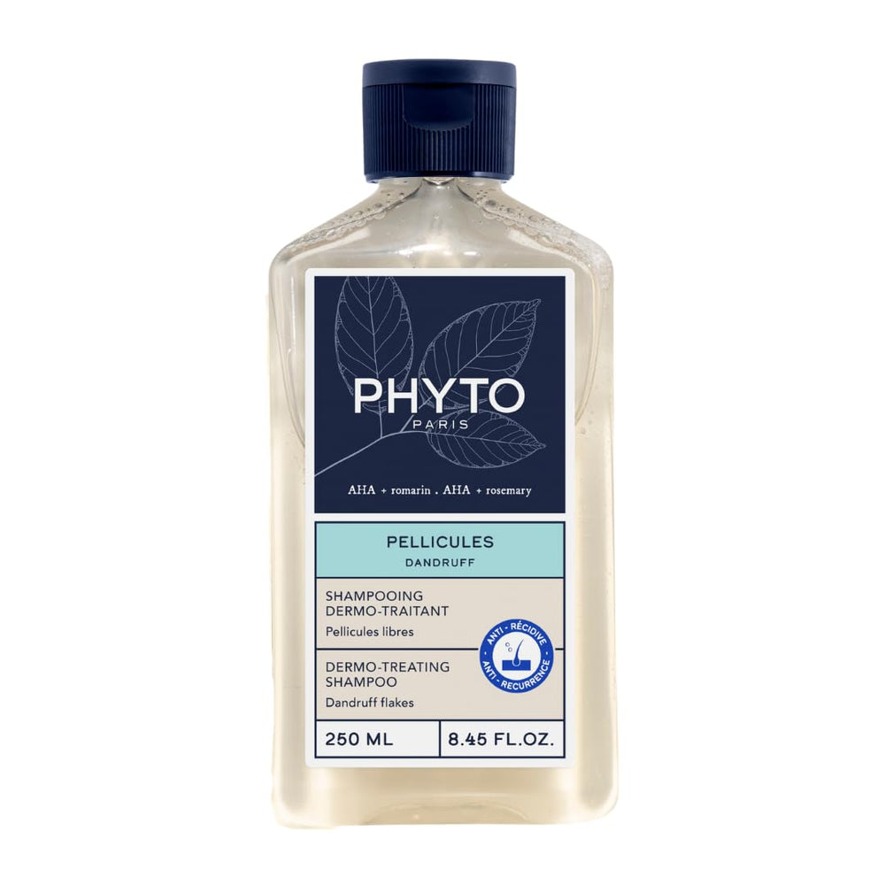 PHYTO Scalp Solutions Dandruff Shampoo bottle for targeted scalp care and flake relief.