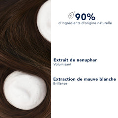 PHYTO Volume shampoo lather demonstrates gentle cleansing and immediate lightness for flat hair