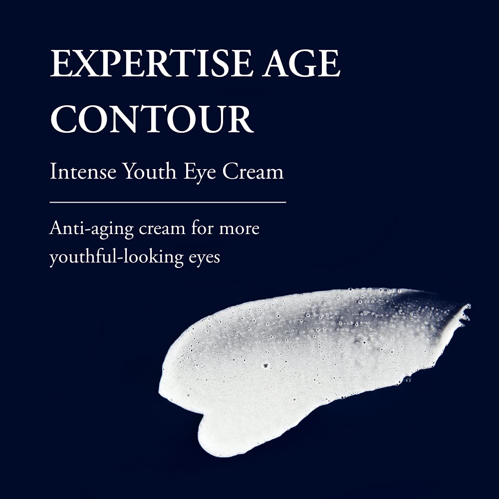 Phytomer Expertise Eye Cream being applied under the eye for smoothing potential fine lines.