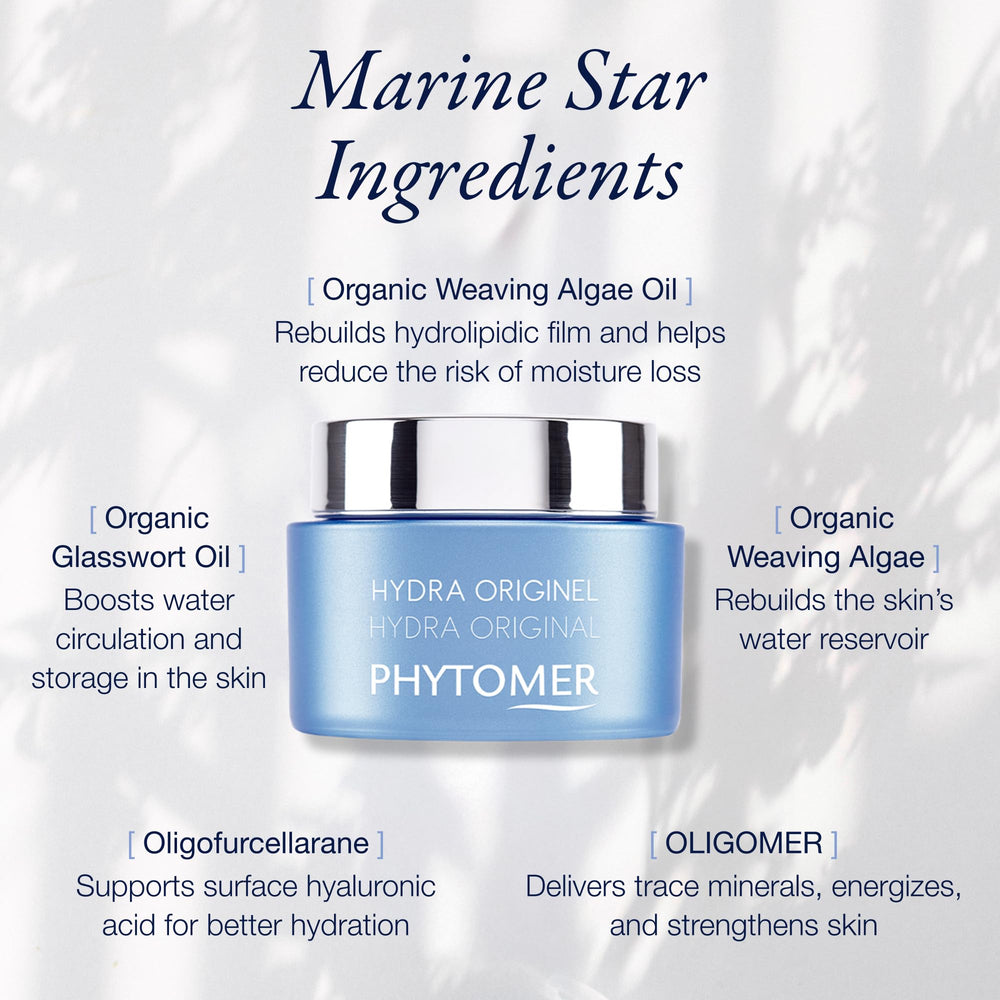 Phytomer Hydra Original cream applied after serum for enhanced hydration