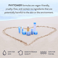 Phytomer Oligopur Hydra-Matifying Cream in hand showing creamy texture for easy spreading.