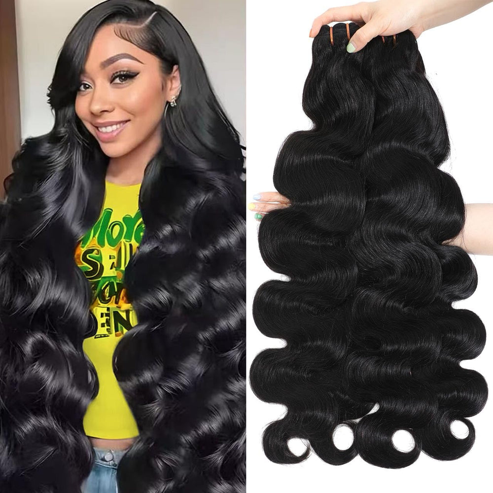 PIAPIA 16A raw body wave bundles displayed for natural volume and seamless blends.