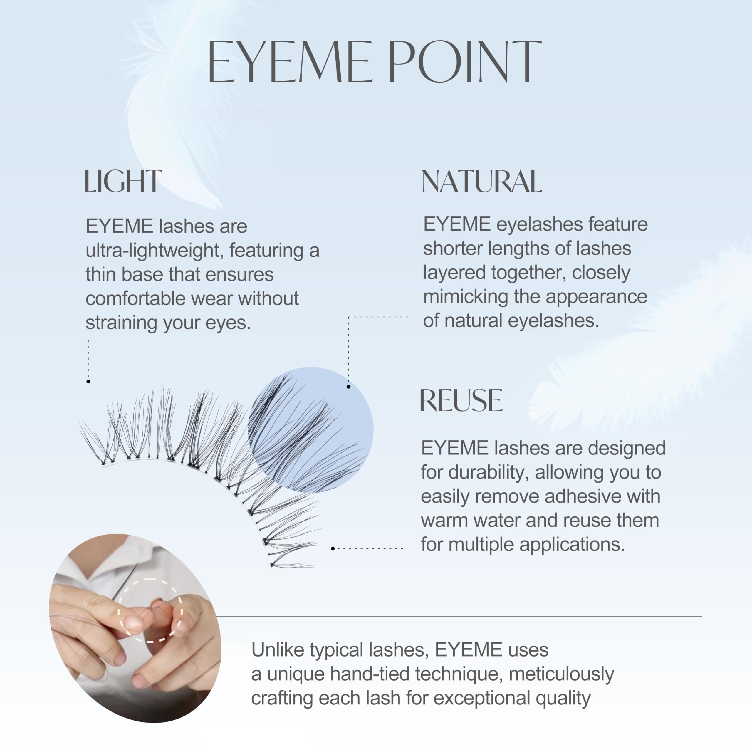 Piccasso EYEME artist designed cat eye enhances a subtle lift.