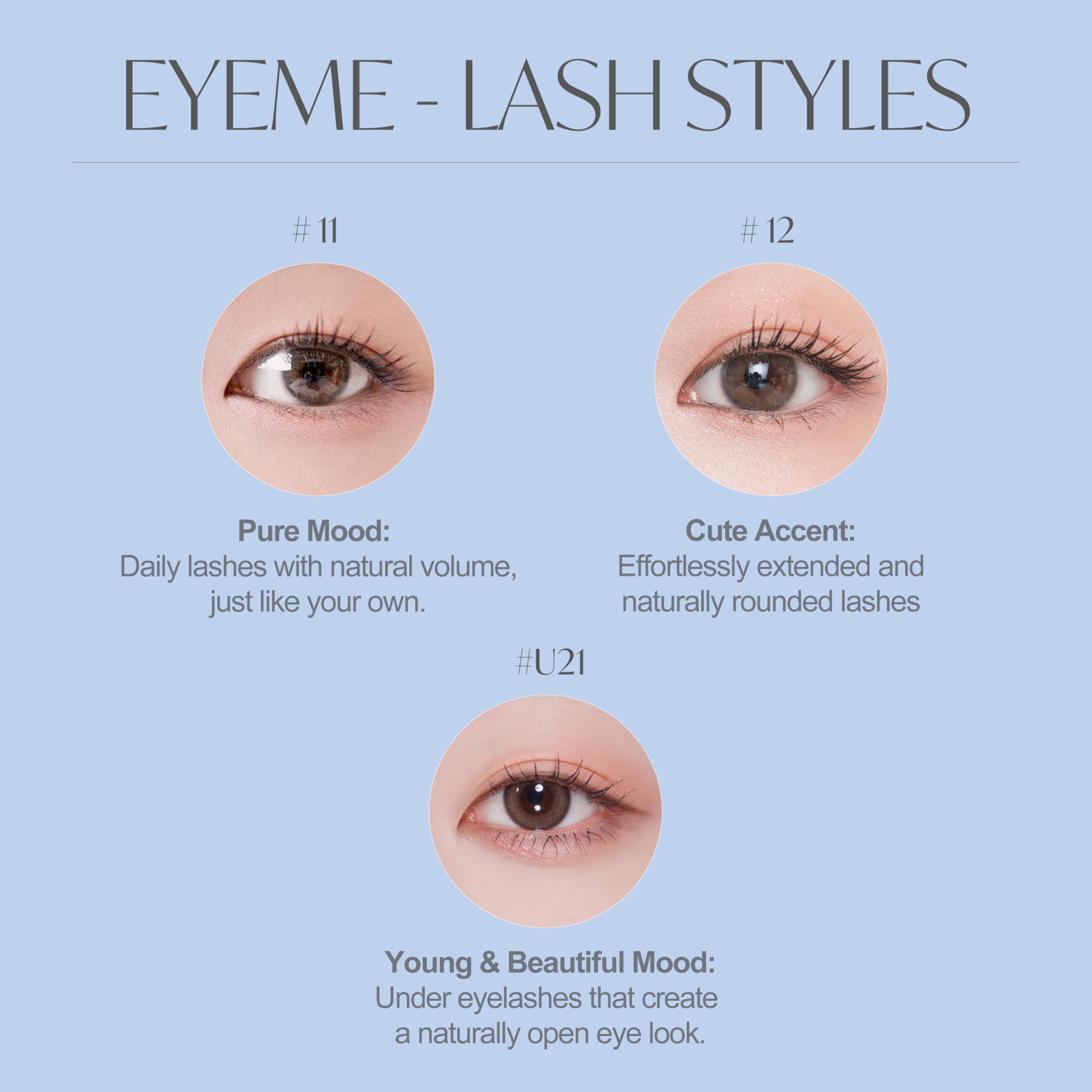 Piccasso EYEME lightweight comfort lashes feel barely there for all-day wear.