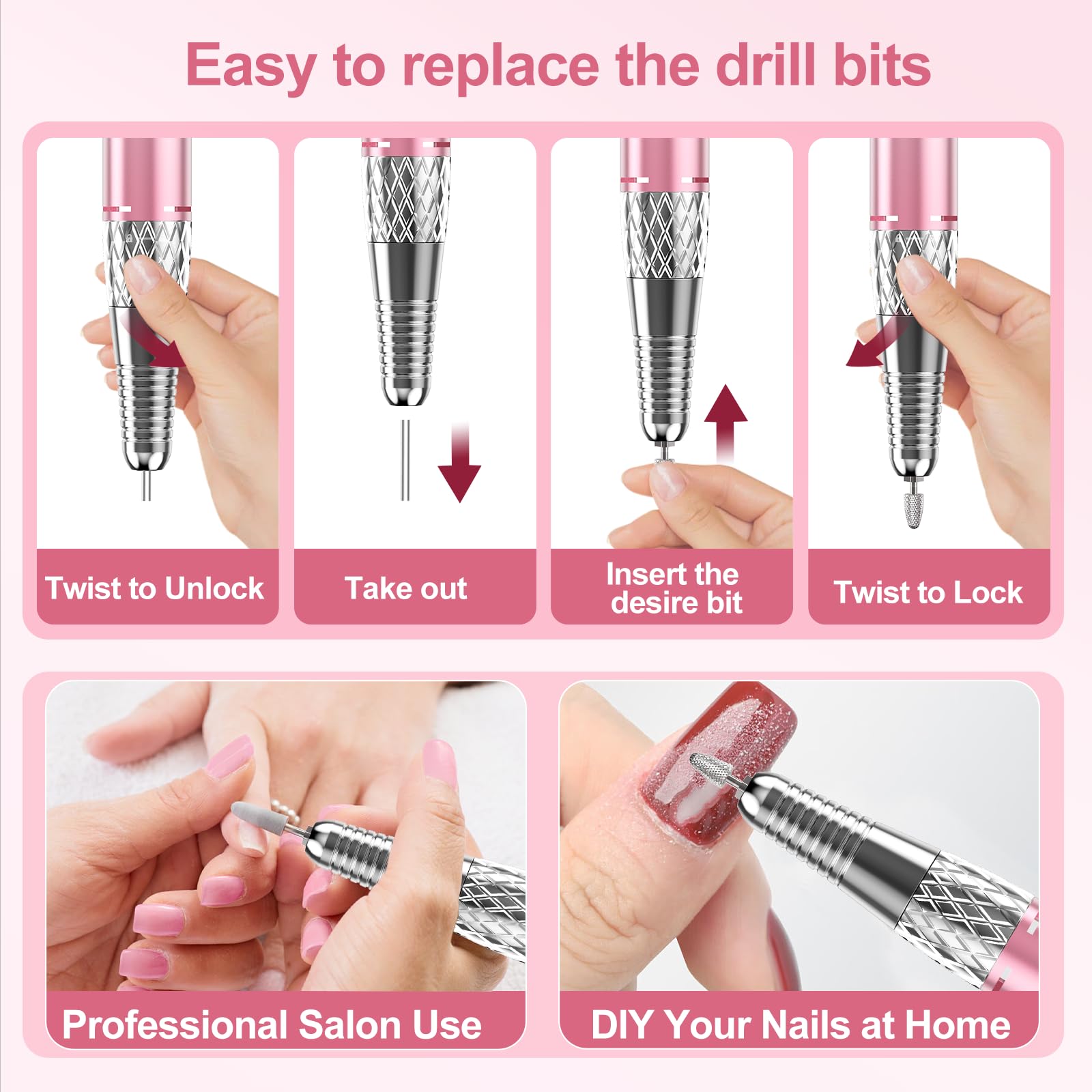 PICKBEAU drill bits and sanding bands included for versatility.