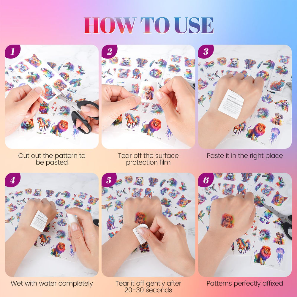 PieceLife easy-apply tattoos simplify party crafts and classroom activities.