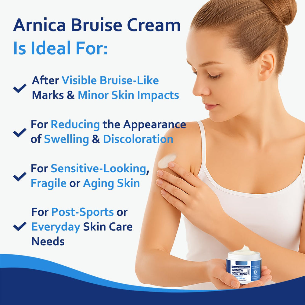 PIFLAT Arnica Bruise Cream label detail, safe formula