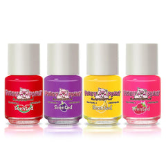 Piggy Paint scented unicorn bottles with bright colors for safe play.