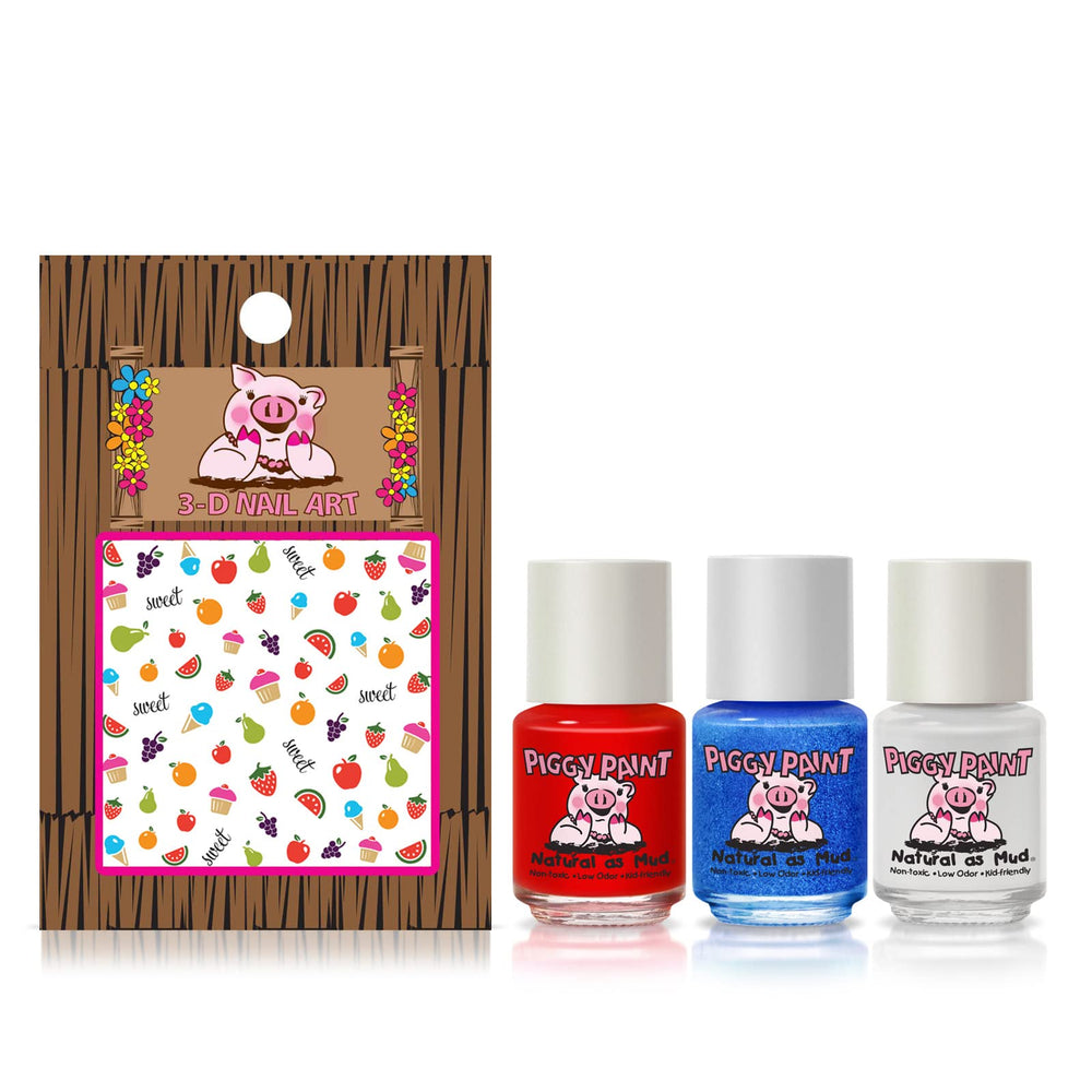 Piggy Paint water-based formula showcases non-toxic, gentle color for kids.
