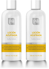 Pili Natural Pili Sulfur Lotion bottle front for oil control.