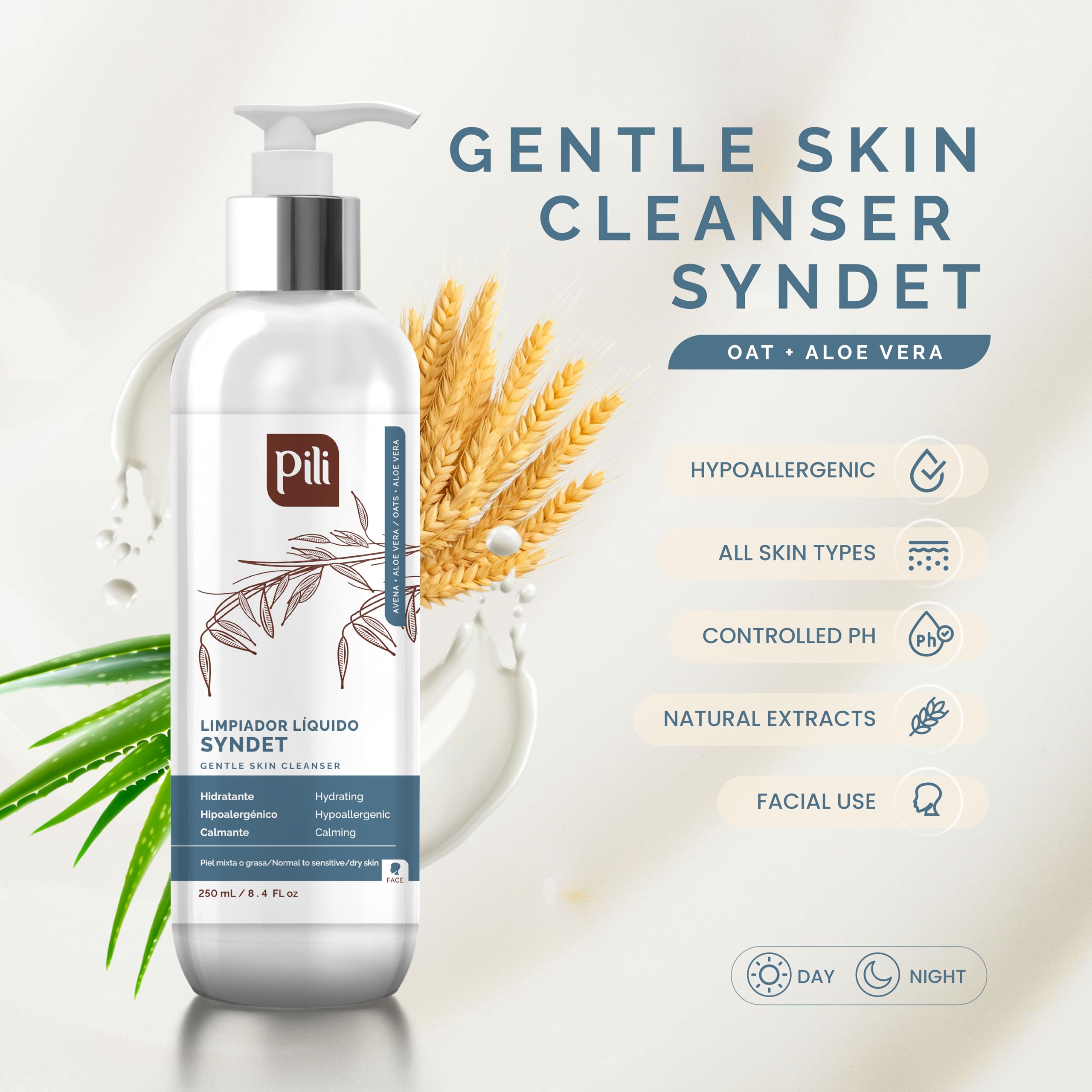 Pili Natural Syndet no perfume no dyes conveys fragrance-free formula