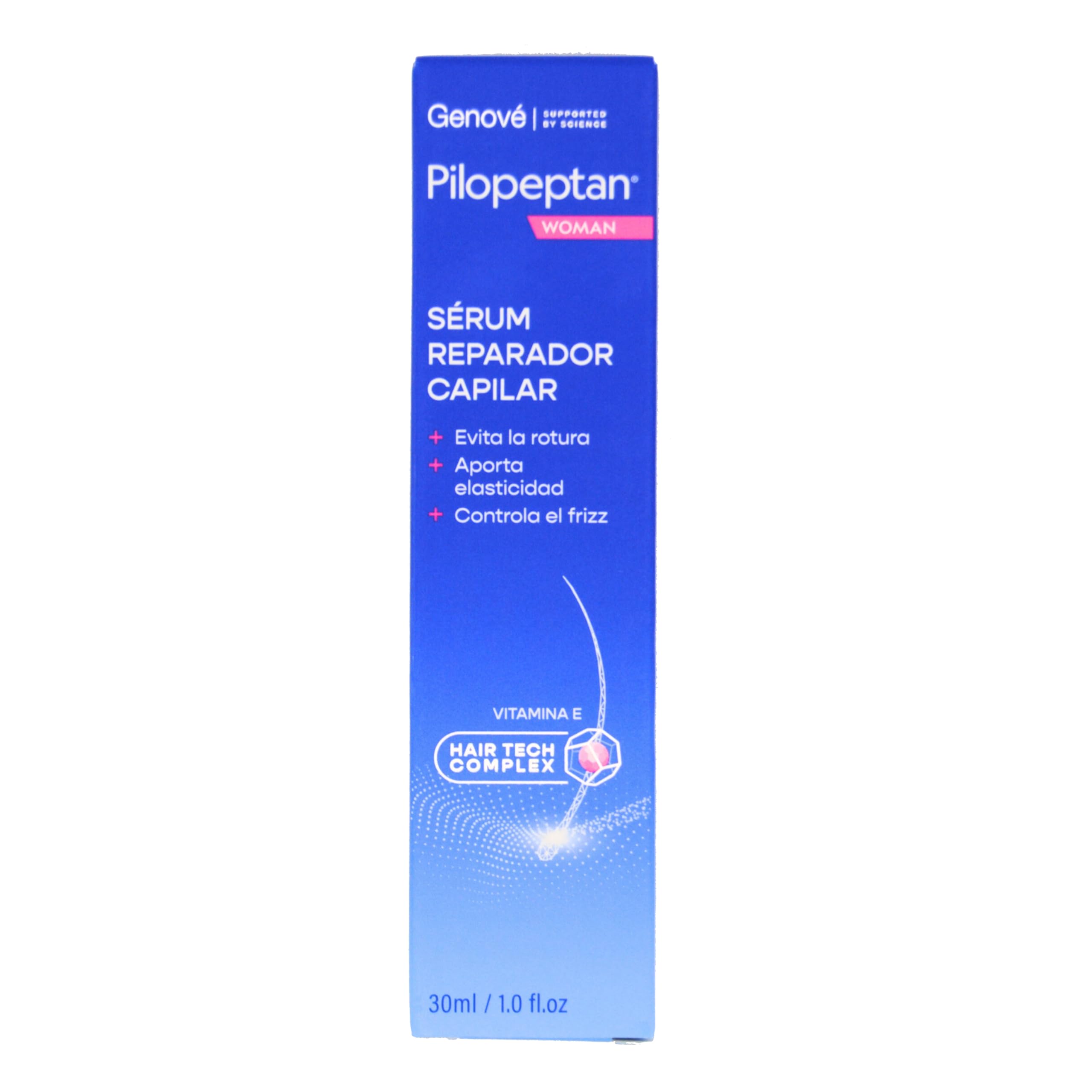 Pilopeptan Genovè hair repair serum bottle for smoother, shinier hair