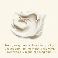 Pilotfish After Sun Body Butter spread demonstrates quick, non-greasy absorption on skin.