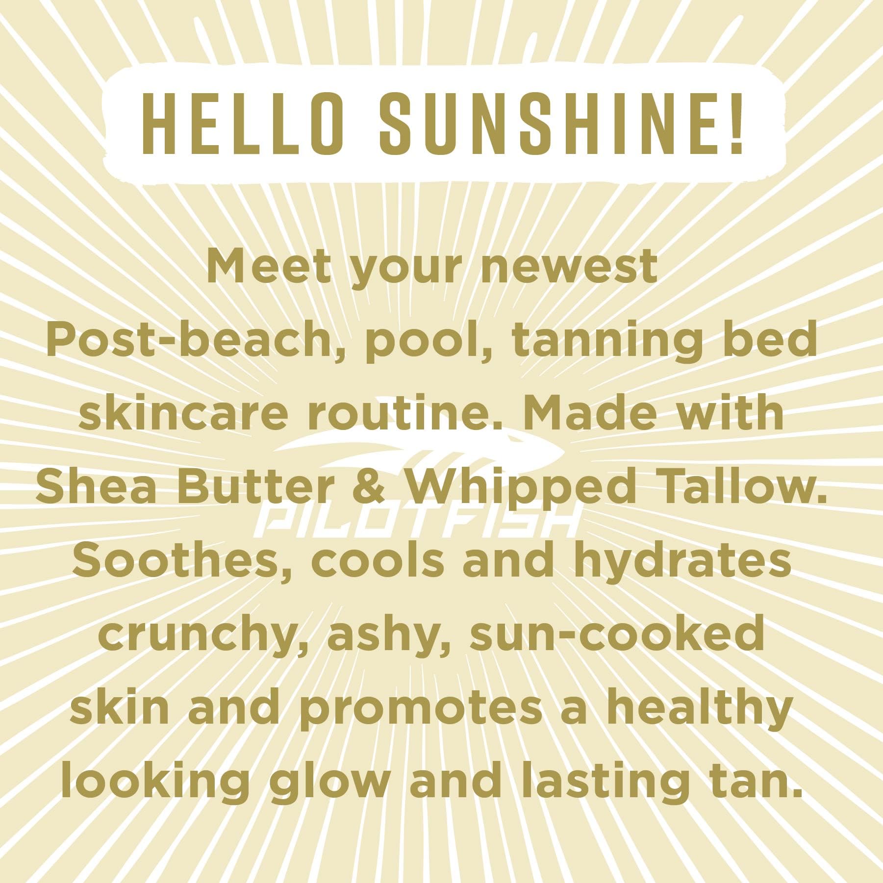 Pilotfish Shea Butter cream emphasizes rich moisture for dry areas.