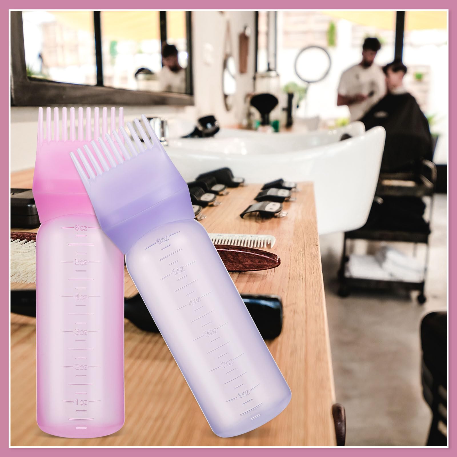 Pimoys graduated scale translucent bottle to view remaining dye and plan refills