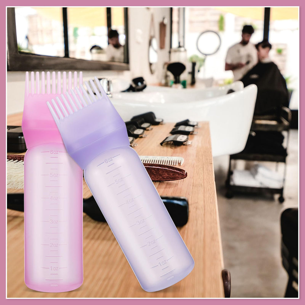 Pimoys graduated scale translucent bottle to view remaining dye and plan refills