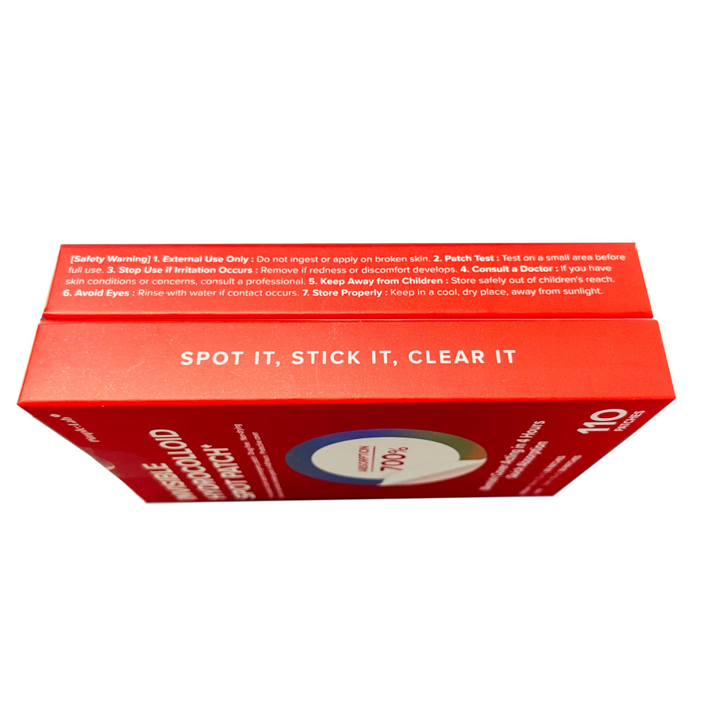 PIMPLE LAB invisible patch blends with skin tones for discreet wear.