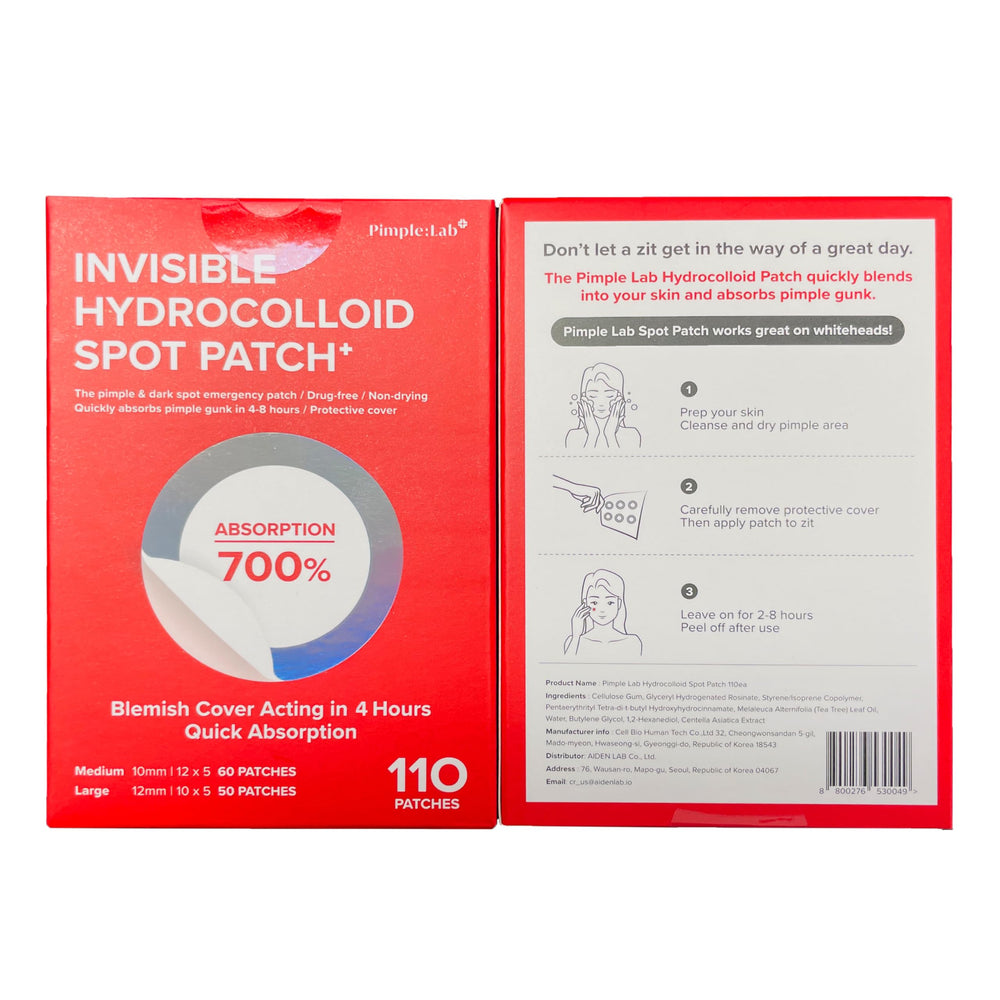 PIMPLE LAB patch works with makeup for a seamless daytime look.