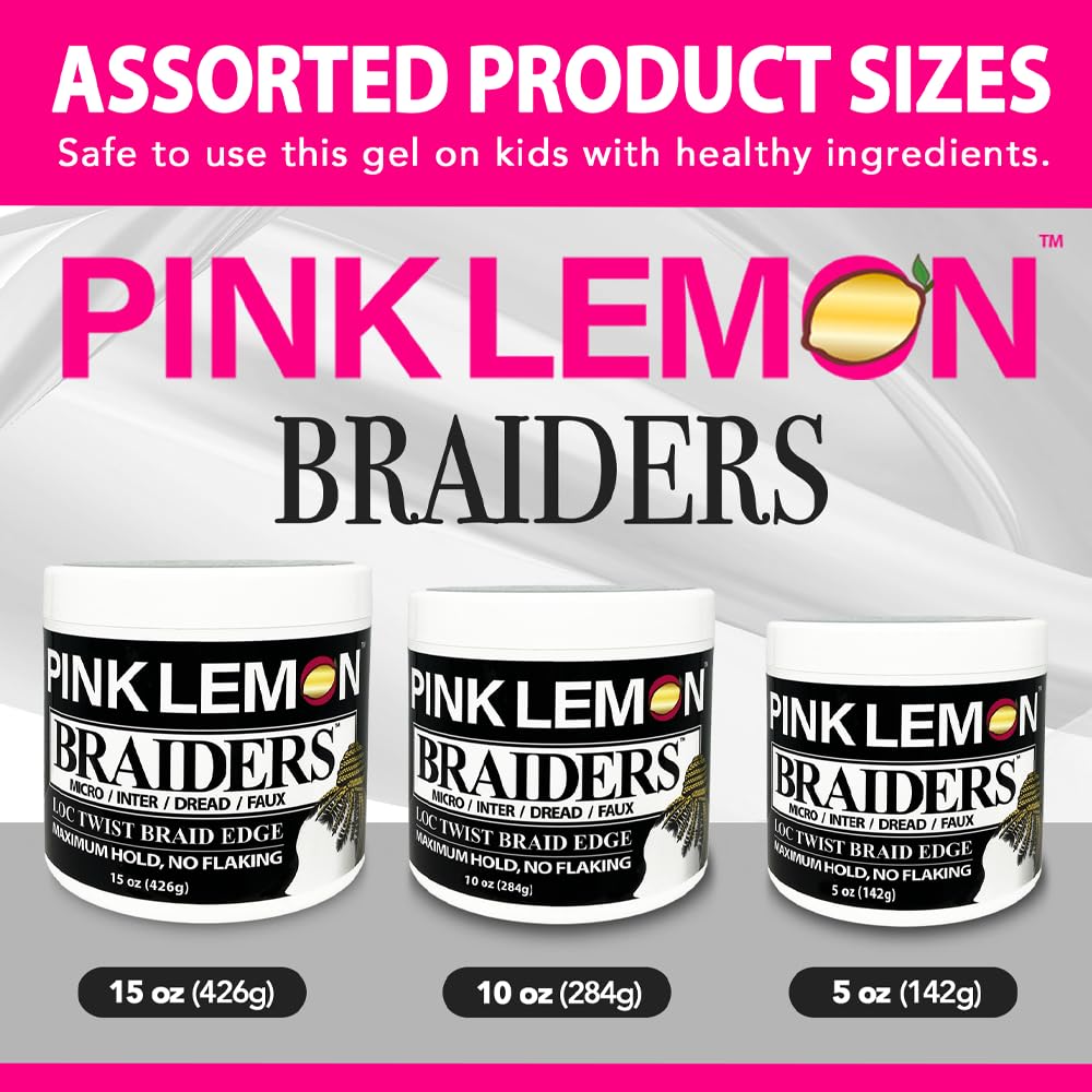 PINK LEMON Braiding Gel quick-drying formula for faster styling