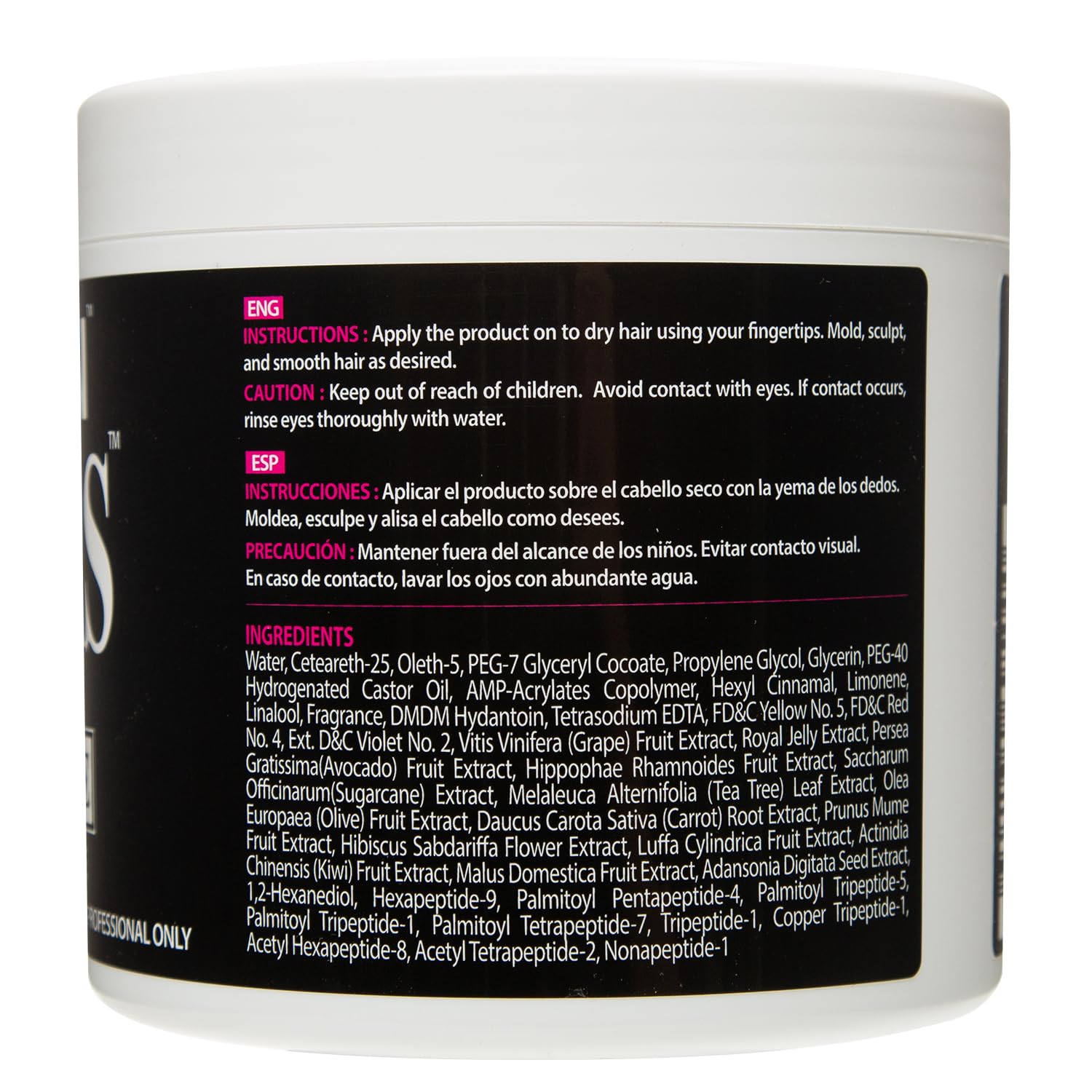 PINK LEMON Braiding Gel no-whitening formula helps preserve natural color