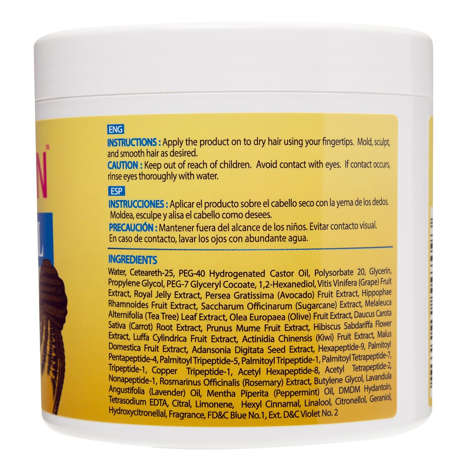 PINK LEMON Braiding Gel Peppermint edge control for neat edges.
