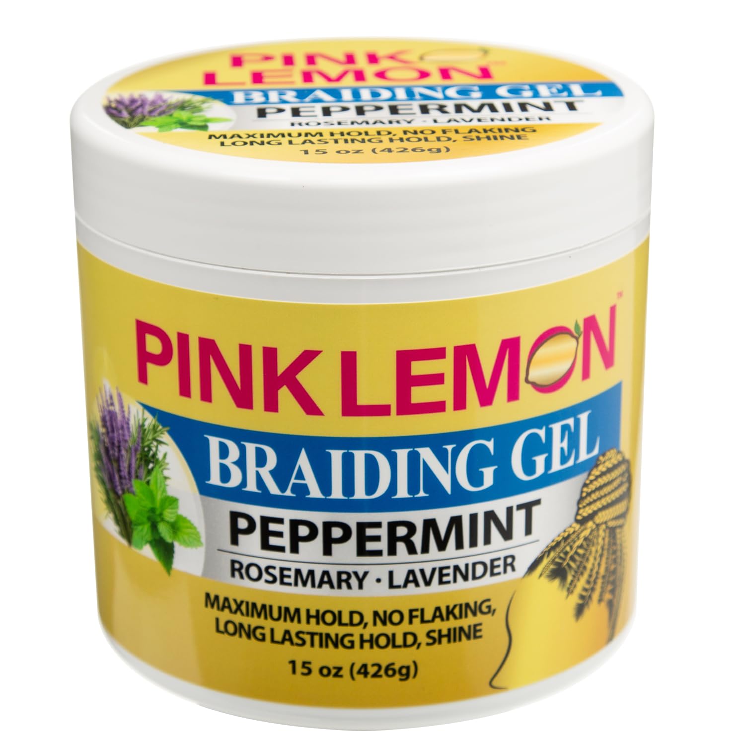 PINK LEMON Peppermint gel scent enhances styling experience.