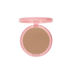 Pink Up Mineral Cover compact powder application demonstrates light breathable coverage.