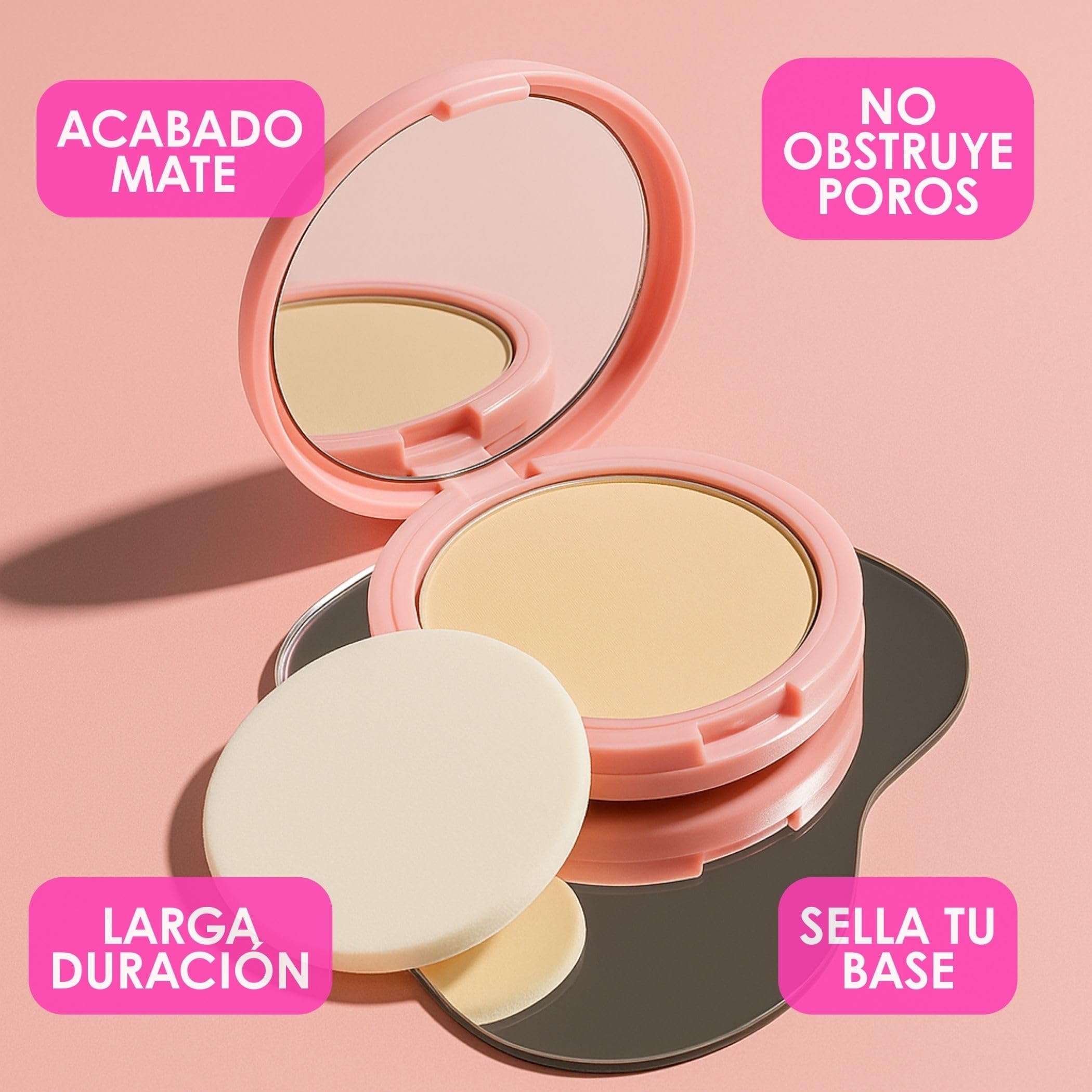 Pink Up Mineral Cover captures oil-control action during day-to-night wear.