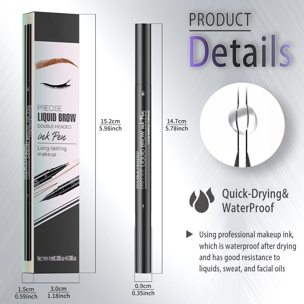 Pinkiou compact makeup tool fits any bag for quick brow upgrades.