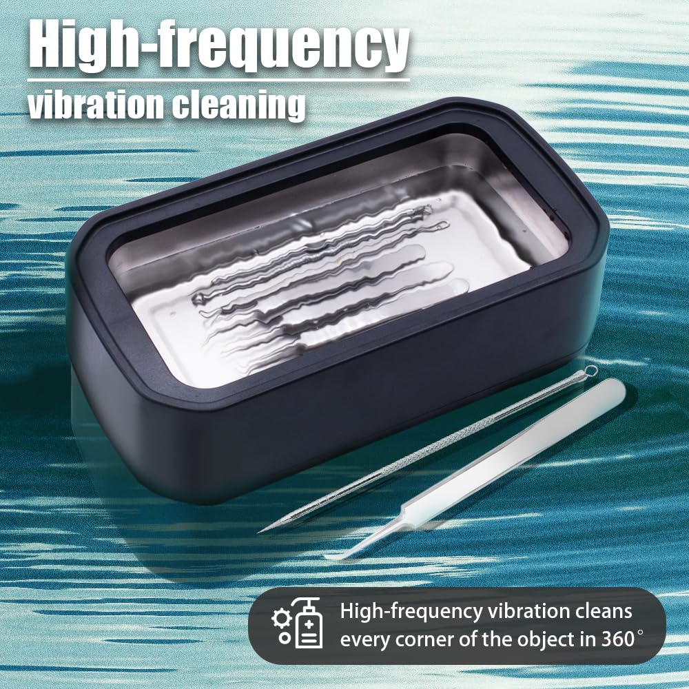 Pinkiou jewelry cleaning option safely cleans rings and watches gently.