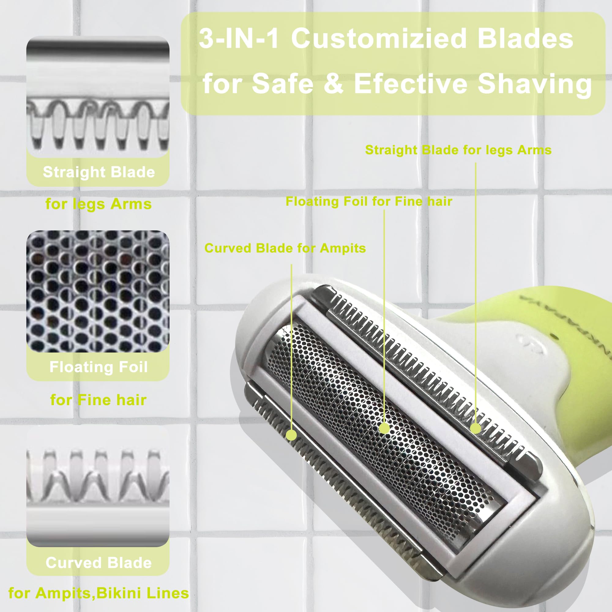 PinkPapaya waterproof shaver designed for wet environments and shower use.
