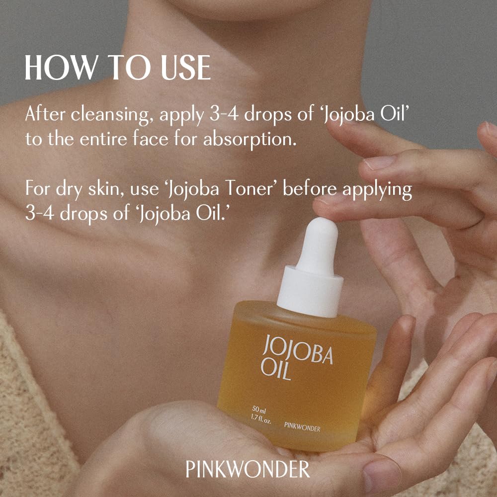 PinkWonder Jojoba Oil with bergamot aroma for a spa-like routine.