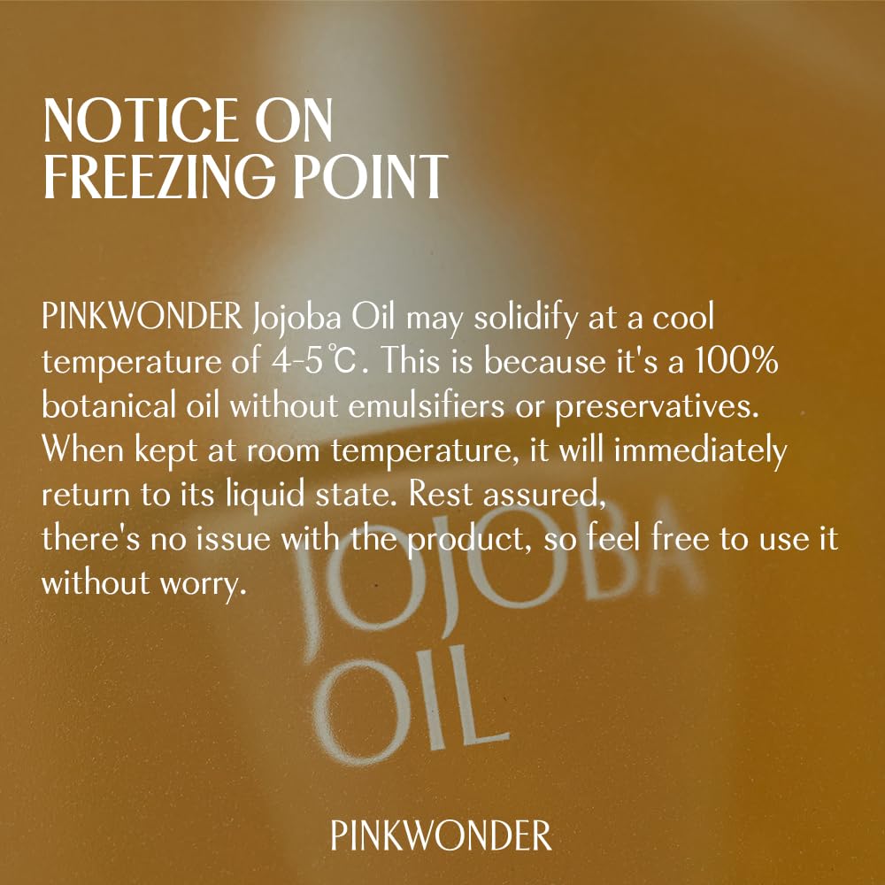 PinkWonder Jojoba Oil with 3-4 drops for facial hydration.