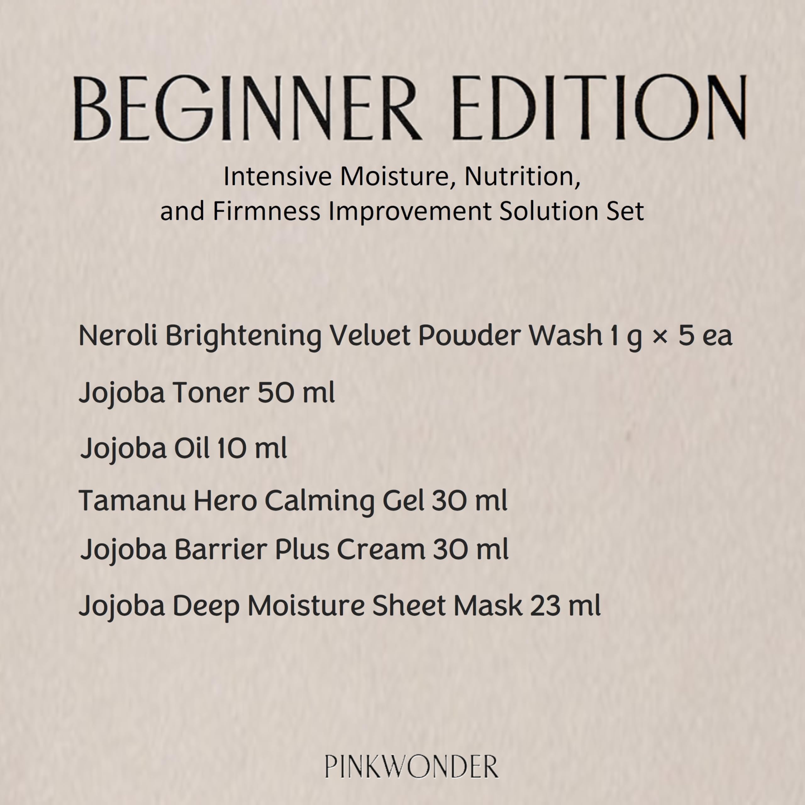 PINKWONDER toner application image shows refreshing balance for all skin types.