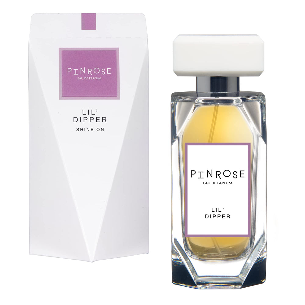 Pinrose Lil' Dipper packaging shown as gift-ready luxury.