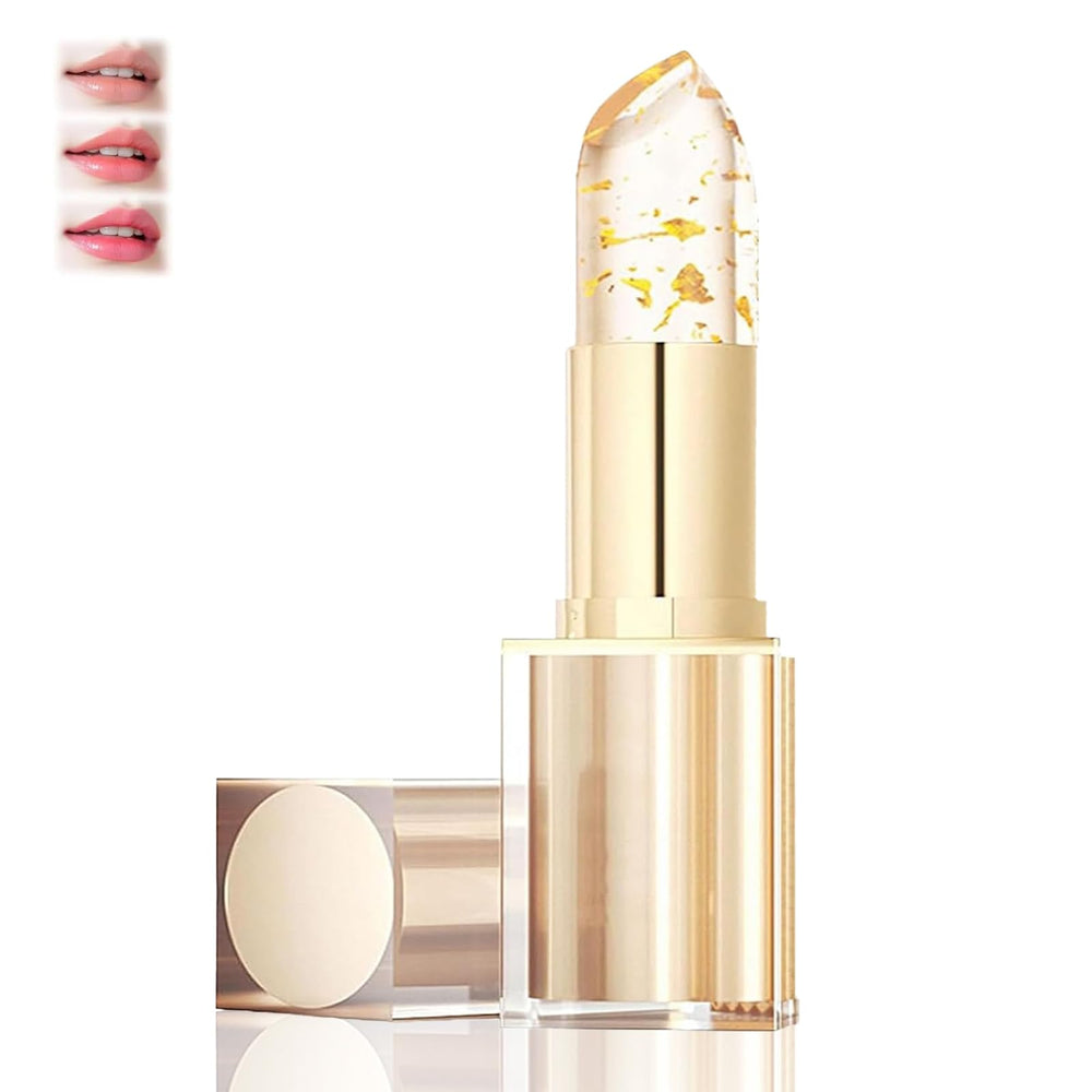 PIN&WEI color-changing lipstick packaging with gold cap highlights stylish storage