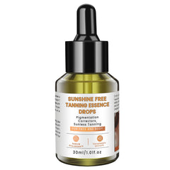 PIPIGE Sunless Tanning Drops bottle close-up showing fragrance-free formula for sensitive skin.